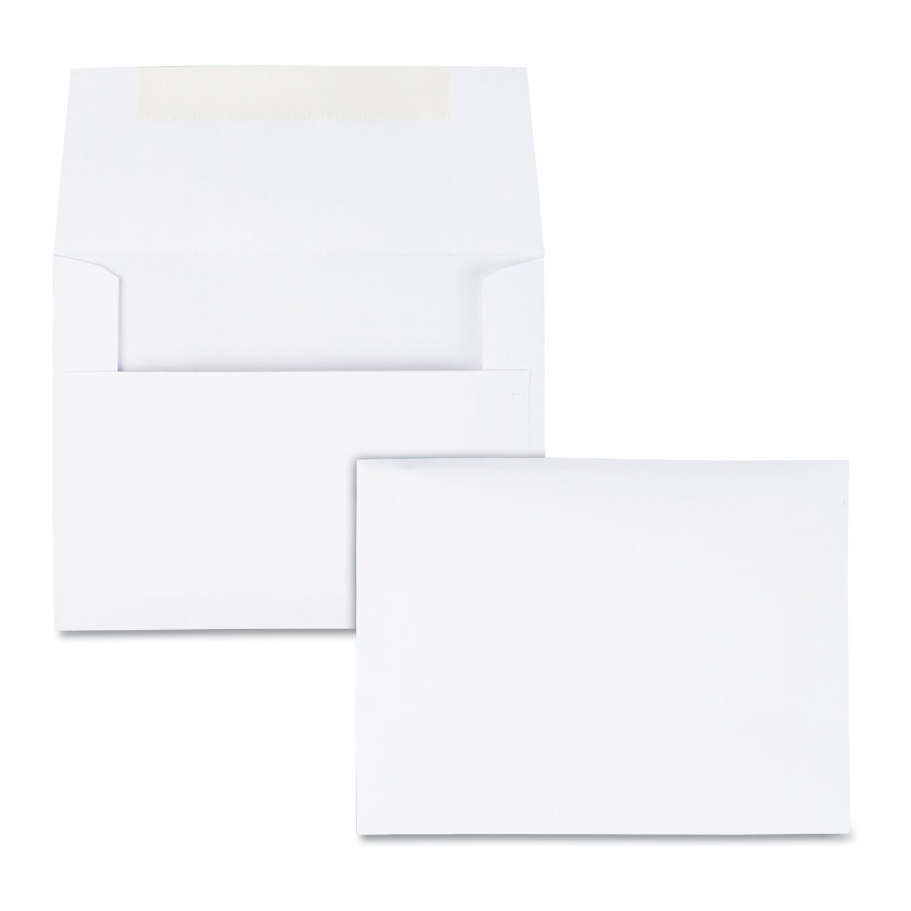 Quality Park Greeting Card/Invitation Envelope A-2 Square Flap Gummed Closure 4.38 x 5.75 White 100/Box
